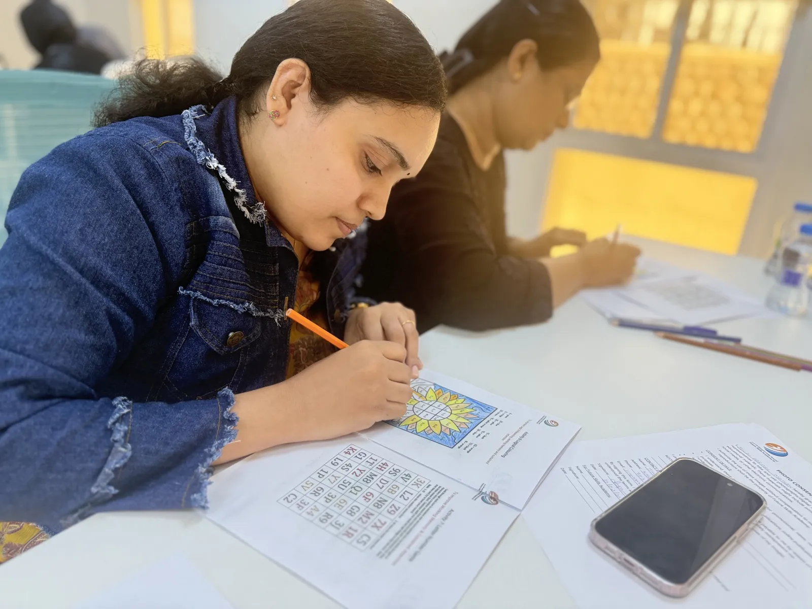 Young learner during a training exercise
