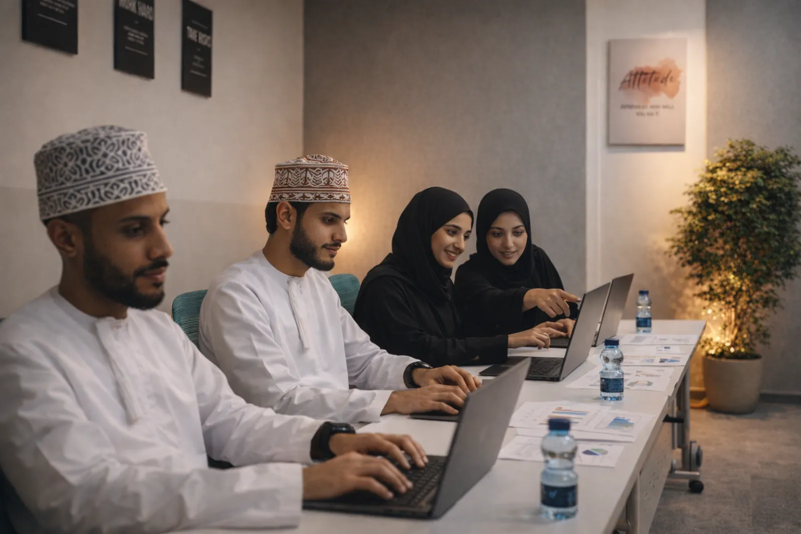 Learners training at Future Skills Academy, Muscat