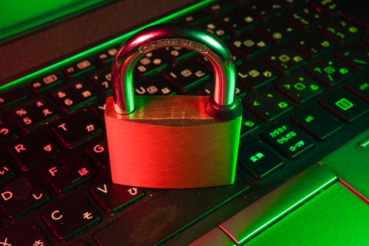 A padlock representing online privacy and safety