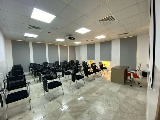 Classroom set up for workshop delivery at Future Skills Academy