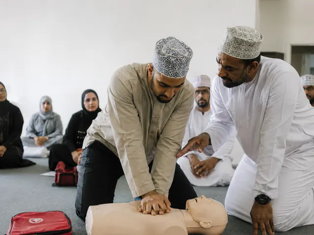 CPR and first aid practical training session